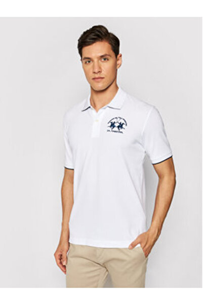 LA MARTINA Ανδρικό Πόλο CCMP01 PK001 Λευκό