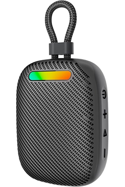 Promate مكبر صوت كريستال ساوند لاسلكي بتقنية البلوتوث 5.4، صوت ستيريو عالي 7 وات، أوضاع إضاءة RGB، مقاوم للماء