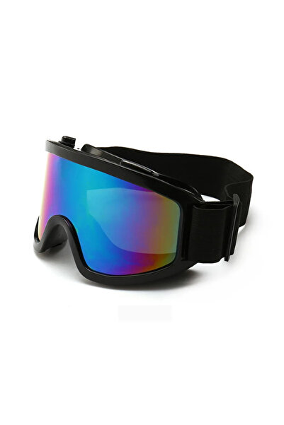 Choice3 نظارات واقية سوداء خوذة دراجة نارية رياضية خارجية مقاومة للرياح والغب...