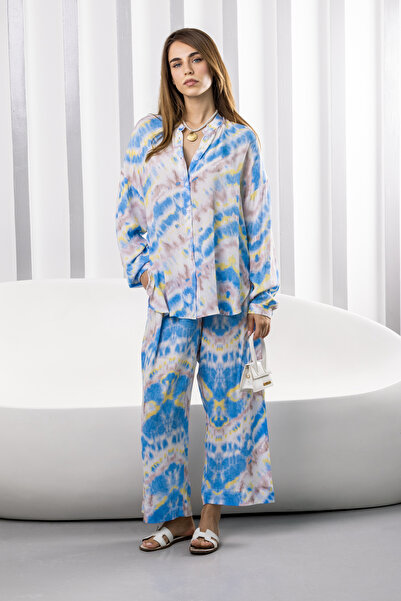 Sobia Gulzad Blue Tie Dye Set