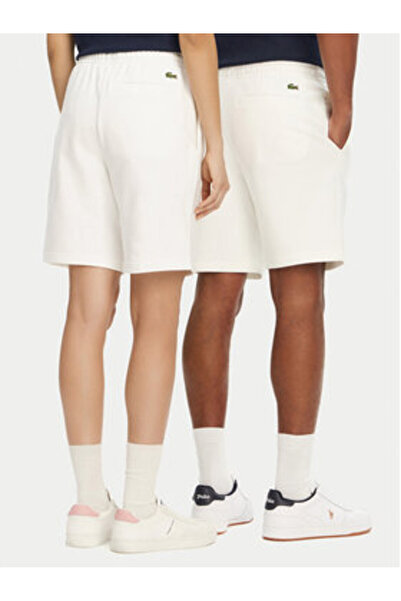 Lacoste Αθλητικό Σορτς Unisex GH0990 Εκρού