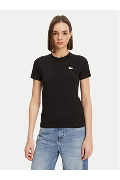 Lacoste Γυναικείο T-Shirt TF9246 Μαύρο