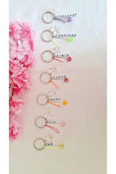 SOUL BY A&B Bts Keychain Bag Charm Rm Jin Suga Jhope Jimin Taehyung Jungkook Keychain - 1 Piece