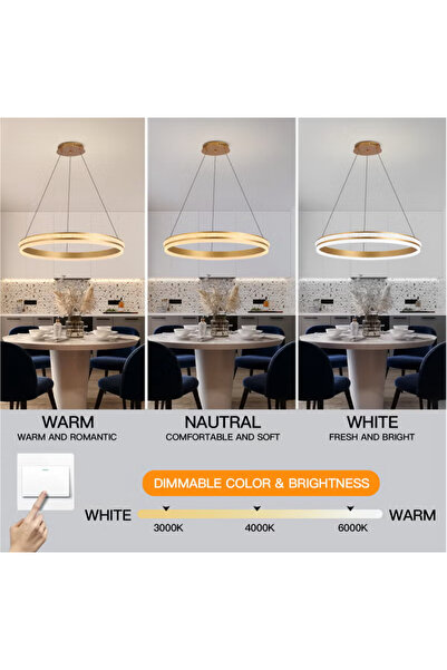 KARAZ Bronze circular chandelier, diameter 80 cm