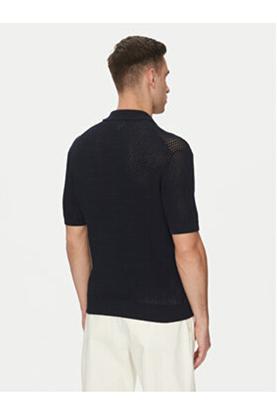 Lacoste Ανδρικό Πουλόβερ AH9724 Μπλε Σκούρο Μπλε