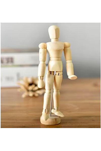 SyaMAG Figurină educativă din lemn, 14 cm, articulațiile se pot deschide, înc...