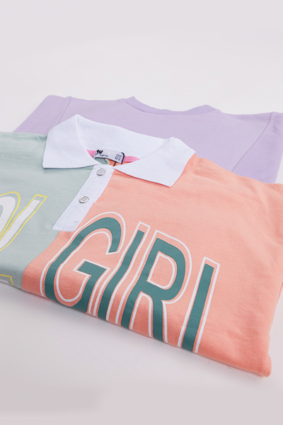 Harika KIDS Girl's Medium Thickness Printed 2-Pack Sweatshirt