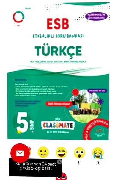 Okyanus Yayıncılık Okyanus Yayınları 5. Sınıf Classmate Türkçe Soru Bankası