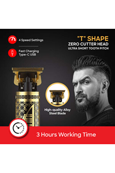 Sanford Cordless Hair Clipper with Digital Display and T Blade | SF 1954 HC