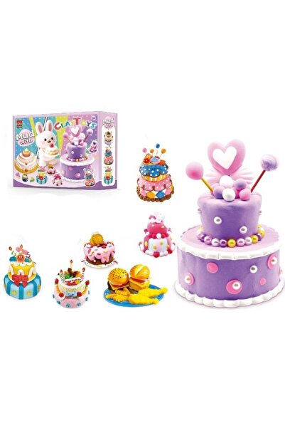 Fun Moment مجموعة عجينة كعكة عيد الميلاد للأطفال