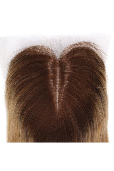 SÇ PERUK Front Extra Tulle Brown / Honey Foam Ombre Baby Base Headband - 13X14Cm