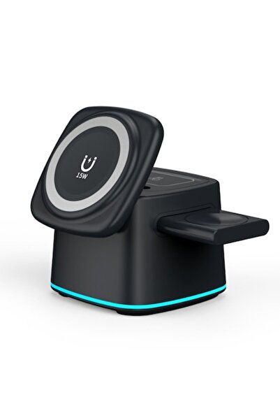 Optim Solution Incarcator de Retea 3 în 1, SOLUȚIE OPTIM, 15W, Stație de încă...