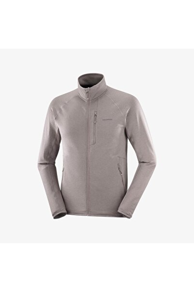 Salomon ESSENTIAL LIGHTWARM Erkek Tam Fermuar Polar Iron LC2645700