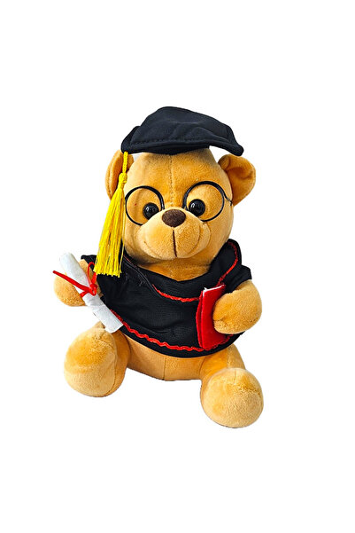 velve Ursulet de plus Graduate Teddy, cu toca, roba, ochelari si diploma, Ina...