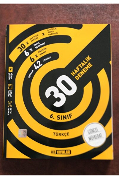 Evrensel İletişim Yayınları HIZ 6. SINIF TÜRKÇE 30 HAFTALIK KAZANIM DENEMELER...