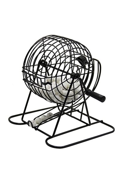 Optim Solution Joc Bingo, OPTIM SOLUTION, Mini Loterie din Metal, 75 Bile Alb...