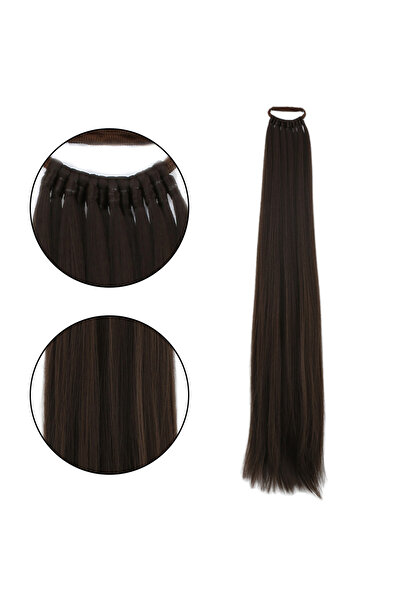 TAM TARZ Coada de cal cu cataramă din cauciuc - maro închis