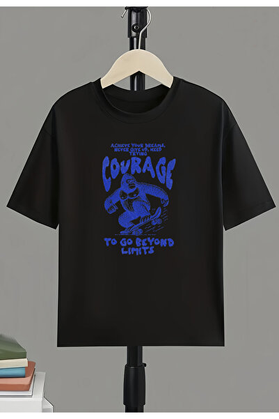 JDM Детска тениска с принт на горила