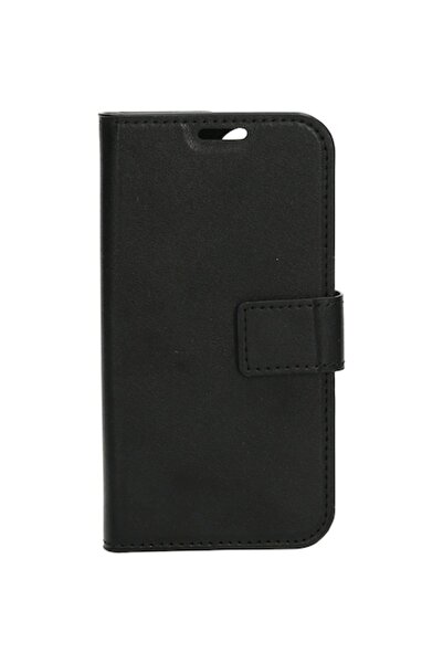 MOBIPARTS Husa piele ecologica, compatibila cu iPhone 12 mini/13 mini, negru