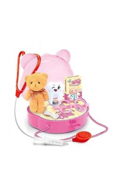 Fun Moment مجموعة طبيب للأطفال الصغار مع أدوات واقعية متعددة الوظائف