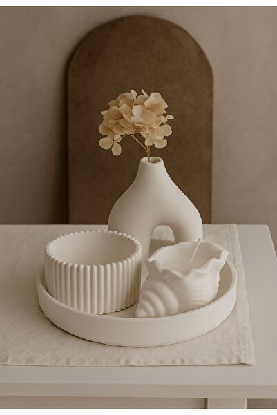 Grace Design Dekoratif obje biblo mumluk vazo set