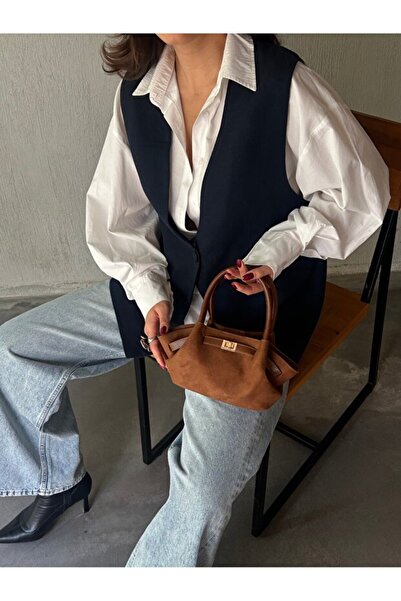 Marvelis Geantă de mână și crossbody PİRLO pentru femei, din piele de căprioa...