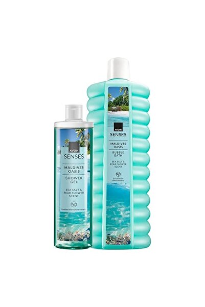AVON Set Maldives Oasis, Spumant 1000 ML si Gel Dus 500 ML