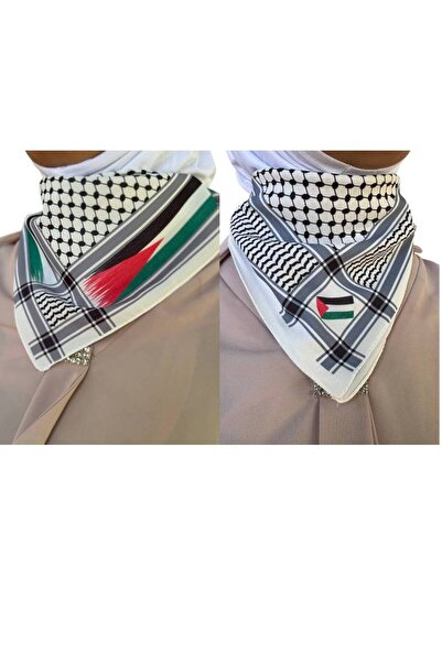 ALDAYER 2 Eșarfe cu tematică PALESTINA 50x50