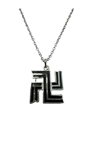 Herşey Nota Unisex Necklace with Black Ancient Symbol of Luck and Abundance –...
