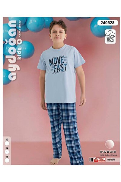 Aydoğan 100% Cotton Boys' Pajama Set – Comfortable and Breathable Fabric