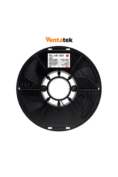 ELAS3D Elas 3D Siyah ASA Filament - 1.75mm - 1 Kg