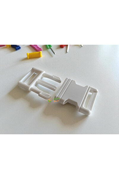 ecottonworks Plastik Çanta Tokası 10 Adet 3 cm Plastik Bel , Sırt Çantası Tokası