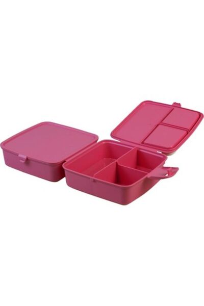 sweenhome Square Model Lunch Box with Lid, Lockable Spoon and Fork, 1.4 Lt