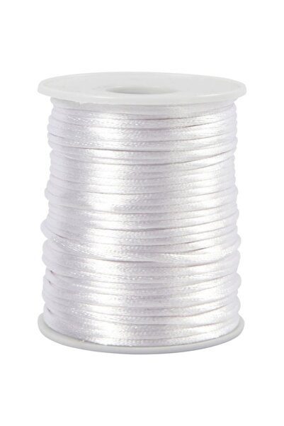 Creativ Deco Plus White satin cord 2mm, 91m roll