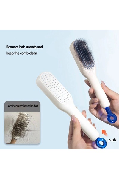 Wanderlust Practical Hair Brush – Easy Cleaning, Anti-Hair Breakage and Reduc...
