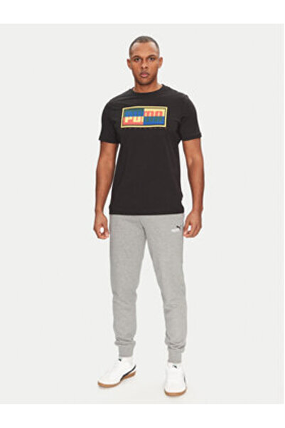 Puma Ανδρικό παντελόνι φόρμας 684714 Γκρι