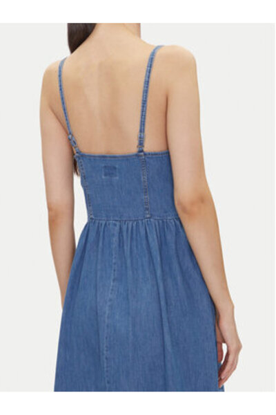 Lee Γυναικείο Φόρεμα Τζιν 112363488 Μπλε