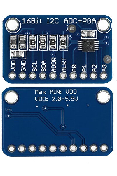 بيت الجملة (House of Wholesale) ADS1115 16-Bit I2C ADC Development Board Module (1 pc)