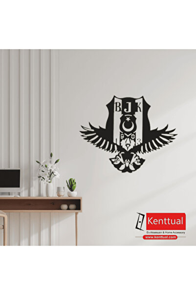 KENT Beşiktaş Metal Duvar Dekoru-70x55 cm
