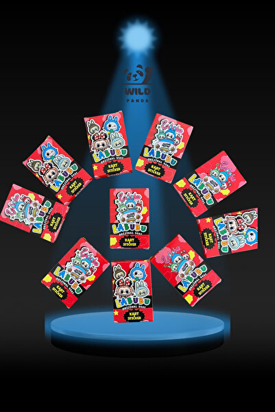wildpanda Playing Cards and Stickers 10 Tiny Boxes / 60 Cards 10 Stickers / W...