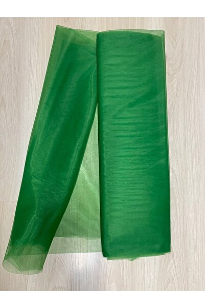 Hobigram Grass Green Color Dream Tulle 100X300 cm | Engagement, Henna, Bohça, and Party Decoration Fabric 5 Meters