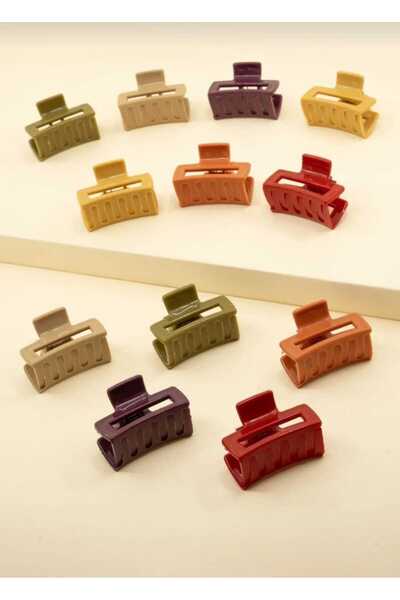 ModaRESSO Renkli Orta Boy Mandal Toka - Trend Şık Toka 4 cm