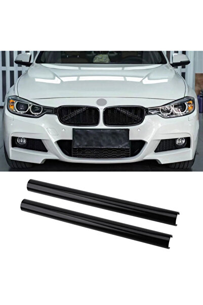 Choice4 شريطان أسودان لتزيين شبكة التهوية الأمامية للسيارة، دعامة على شكل حرف...