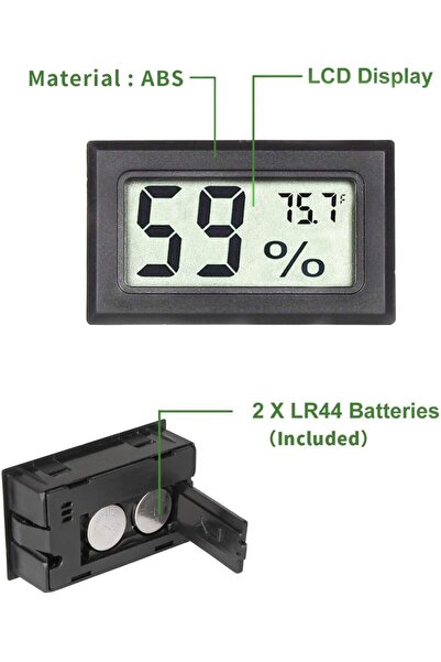 GGG BASKI Goabroa Mini Hygrometer Thermometer Digital Indoor Humidity Gauge Monitor with Temperature Meter Sen