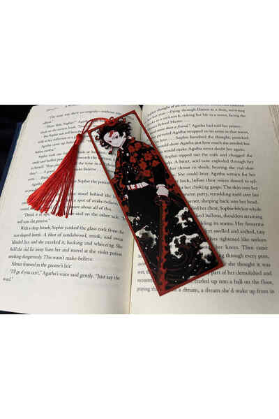 Anka Atolye Demon Slayer Tanjiro Framed Cutout Bookmark – Anime Themed Collectible