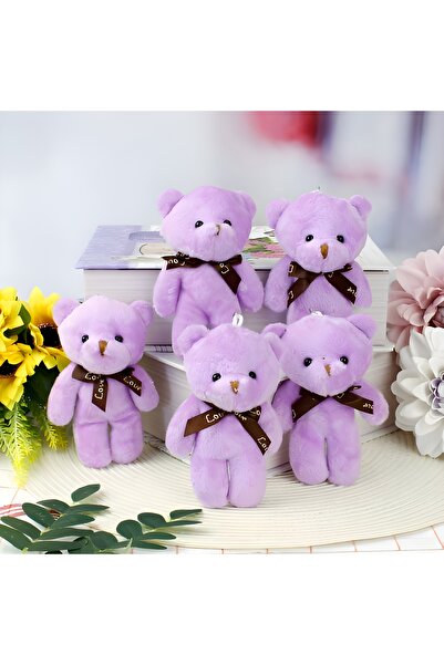 Wolawood Yumoş Mini Peluş Ayıcık 5’li Set Tatlı Şirin Sevimli Bebek Ayı Çanta...