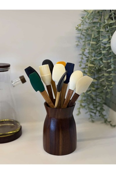BUCOLIC Akasya Ahşap Kaşıklık & Kepçelik