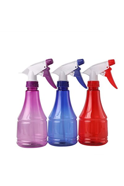 Lawazim Spray Bottle Set 3 Piece 350ml with Adjustable Leak Proof Nozzle - Colored