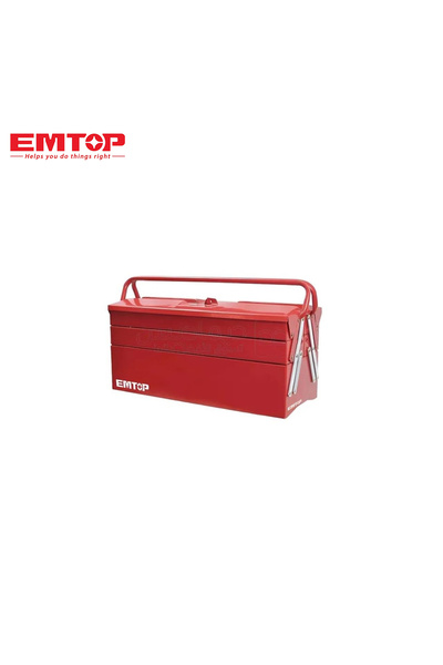 EMTOP 40cm Metal Tool Box - 3 Tiers for Perfect Organization