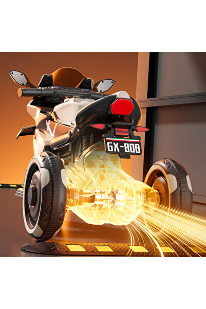 CAR Electric Tricycle, 6V Battery, 380 Motor with Music & Lights(Slow start) 29-M512-Beige